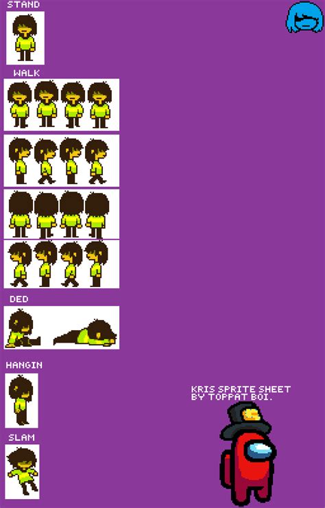 Pixilart - kris sprite sheet by RyanNotHere