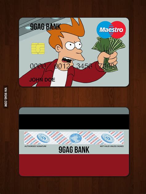 Shut Up And Take My Money! Credit Card - 9GAG