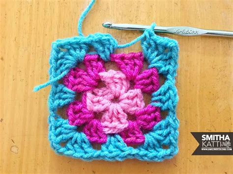 Basic Granny Square Pattern Step By Step - Smiling Colors