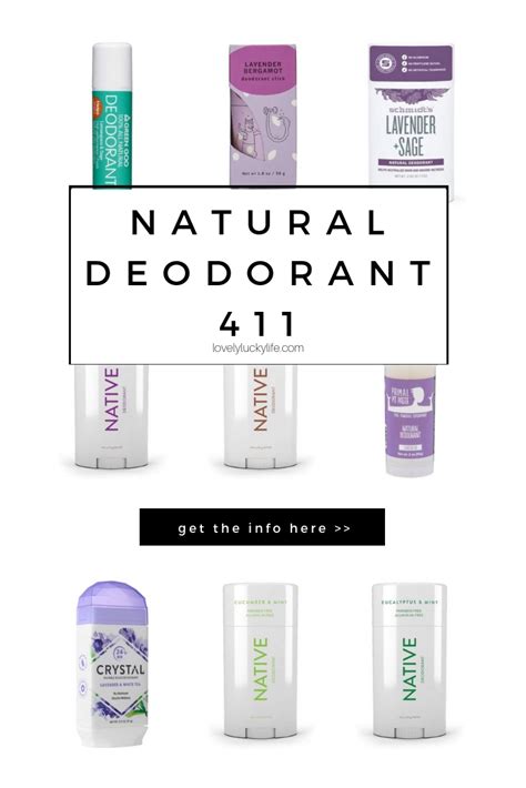 natural deodorants to try - Lovely Lucky Life