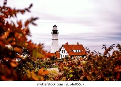 Lighthouse During Fall Portland Maine Stock Photo 2054686607 | Shutterstock