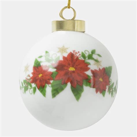 Custom Christmas Ceramic Ball Ornament. Ceramic Ball Christmas Ornament | Zazzle