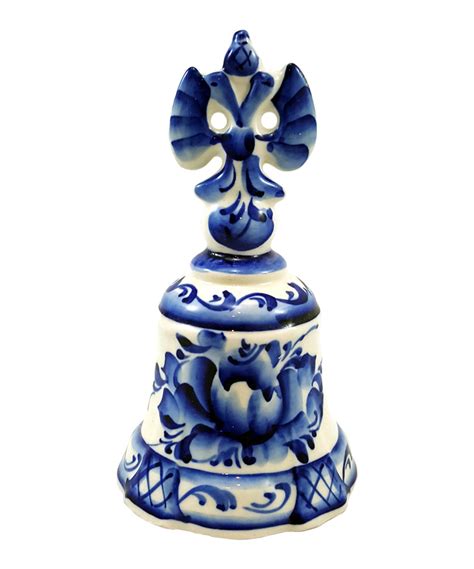 Gzhel Russian Porcelain Bell