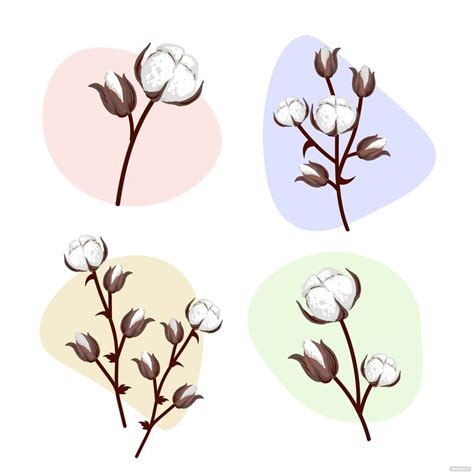 Cotton Plant Vector in Illustrator, SVG, JPG, EPS, PNG - Download | Template.net