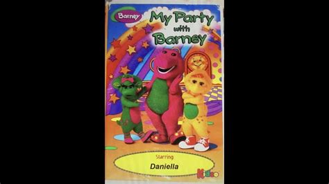 My Party with Barney (1998) Personalized Kideo VHS - YouTube