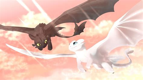 Toothless and Light Fury [FanArt] by https://www.deviantart.com/cristalwolf567 on @DeviantArt ...