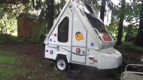 Aliner Alite Folding Pull Behind Motorcycle Camper | Small travel trailers, Pull behind ...