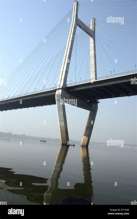 New Yamuna Bridge on Yamuna river ; Allahabad ; Uttar Pradesh ; India Stock Photo - Alamy