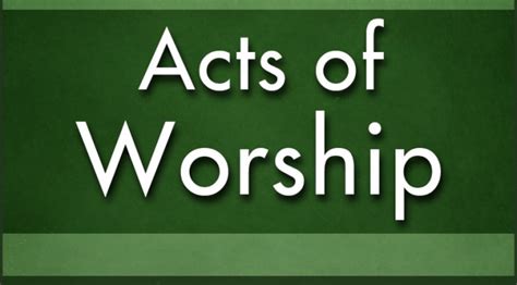 Acts of Worship - Living Water Assembly of God