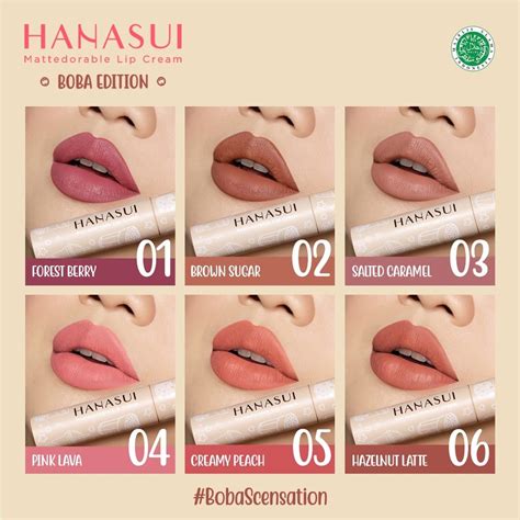 Hanasui Mattedorable Lipcream Boba Edition Lipcream Boba Hanasui | Lazada Indonesia