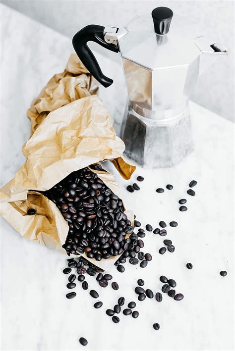 black, coffee beans, gray, mocha pot, stainless, steel pitcher, coffee bean lot, coffee | Piqsels