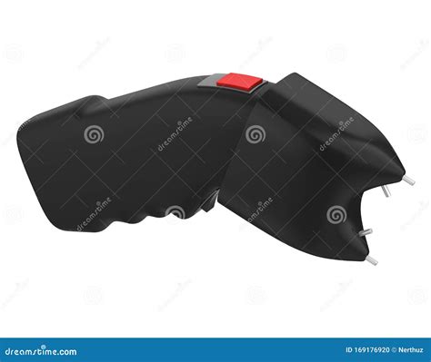 Electroshock Weapon Isolated Stock Illustration - Illustration of attack, hand: 169176920