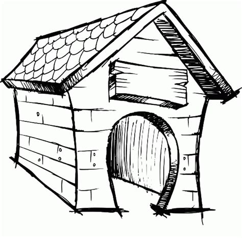 Free Dog House Coloring Page, Download Free Dog House Coloring Page png images, Free ClipArts on ...