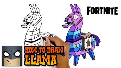 How to Draw Fortnite | Llama | Step-by-Step - YouTube