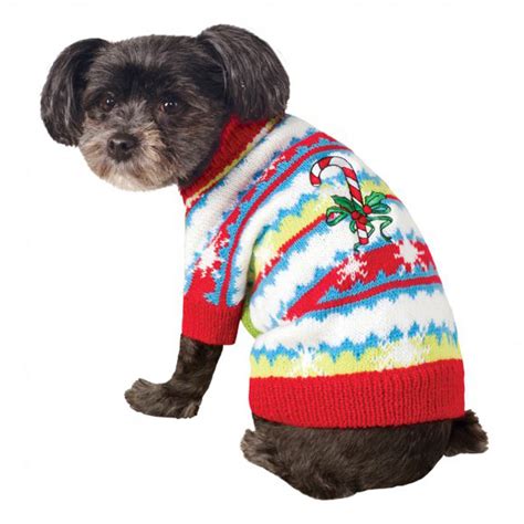 Ugly Christmas Dog Sweater - Cute Candy Cane | BaxterBoo