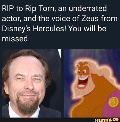 RIP to Rip Torn, an underrated actor, and the voice of Zeus from Disney ...