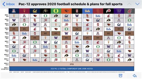 New Pac-12 schedule : r/Pac12