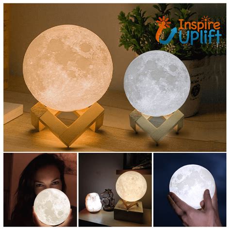 3D Glow Moon Light Lamp For A Dreamy Decor - Inspire Uplift | Moon light lamp, Side table decor ...