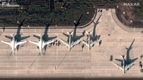 Satellite Image Shows Russian Tu-160, Tu-95 Bombers At Engels Base With New Protective Scheme?