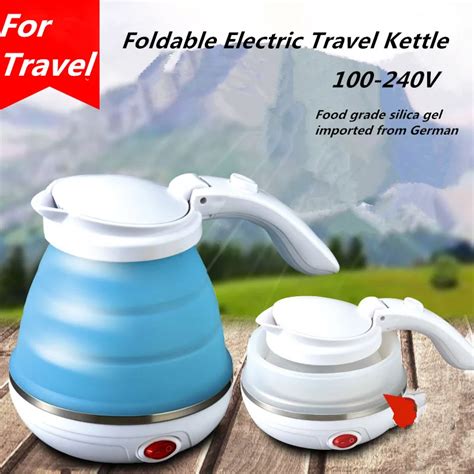 Dual Voltage Mini Foldable Travel Kettle Electric Portable Water Kettle ...