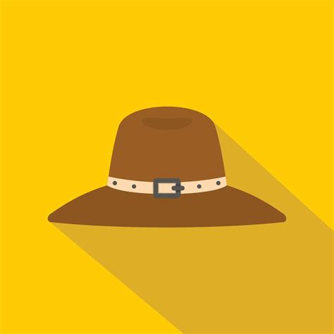 Hat icon, flat style 15092148 Vector Art at Vecteezy