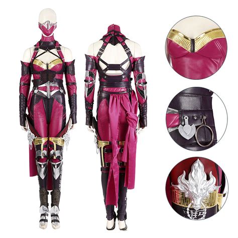 Mortal Kombat 1 Cosplay MK1 Mileena Costume Bodysuit Outfit Halloween – Becostume