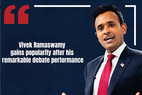 Vivek Ramaswamy's popularity surges after debate.