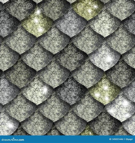 Seamless Texture of Dragon Scales, Reptile Skin Stock Illustration - Illustration of background ...