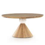 Valeria Round Wooden Dining Table - Priti International Limited