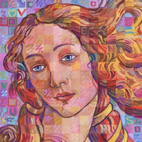 Variations On Boticelli's Venus - No. 13 (2018) Acrylic painting by ...