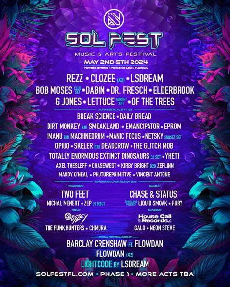 Sol Fest moves to Florida, reveals lineup for 2024 event – Electronic ...