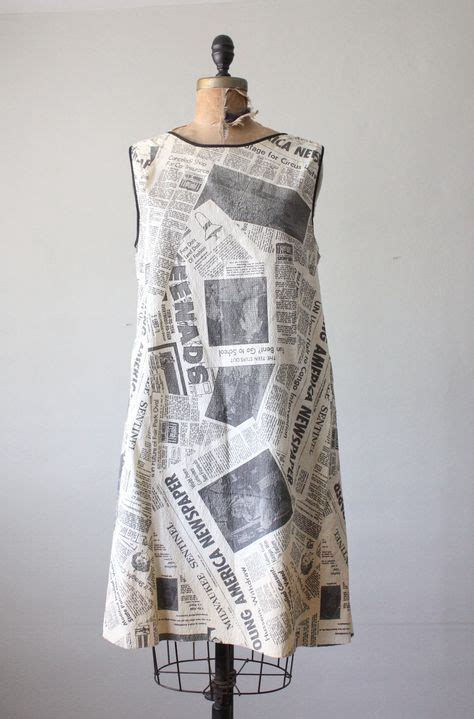 *Very rare 1960's paper dress *Print of news from the Milwaukee Journal Sentinal | Paper dress ...