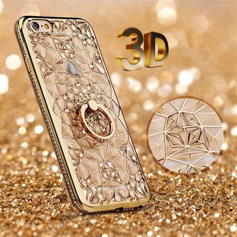 Coque protection type Diamant Or Iphone | Glitter phone cases, Iphone cases, Iphone 7 plus