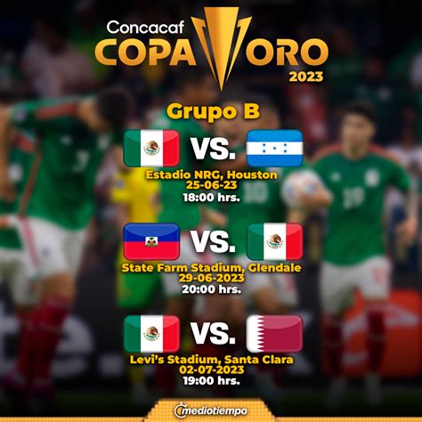 ¿Cuándo juega la Selección Mexicana? Calendario de la Copa Oro 2023| Mediotiempo