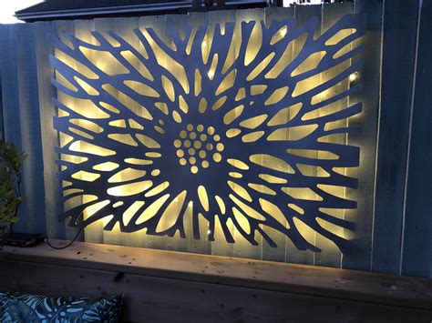 Laser Cut Decorative Metal Wall Art Panel Garden Wall | Etsy