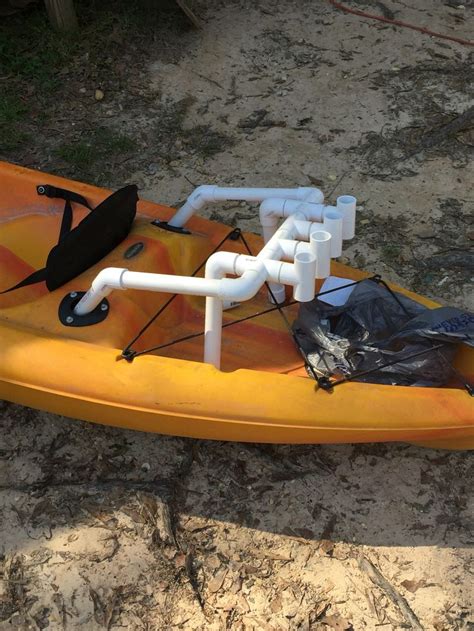 Diy PVC rod holder for kayak fishing made for 1" thin wall pipe cut in 10" and ... - My blog ...