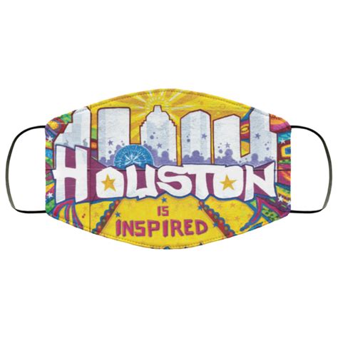 Houston Is Inspired Face Mask | Allbluetees.com