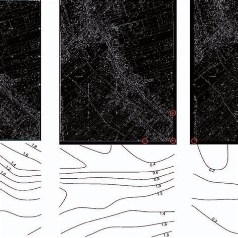 The location of control points and the accuracy map specifying the ...