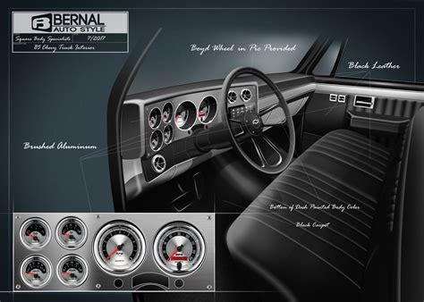 ArtStation - Square body Chevy Interior