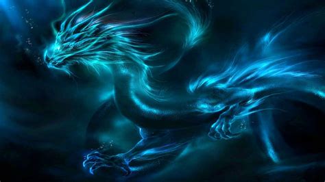 Blue Neon Dragon Wallpapers - Wallpaper Cave