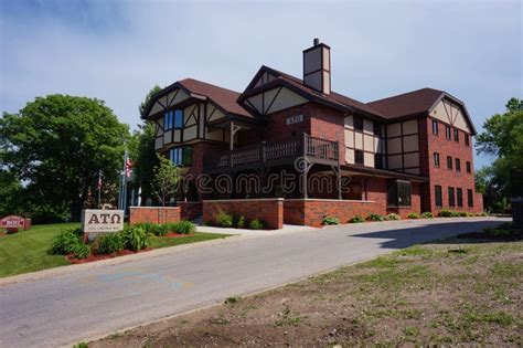 Fraternity And Sorority Houses At Iowa State University Editorial Photography - Image of greek ...