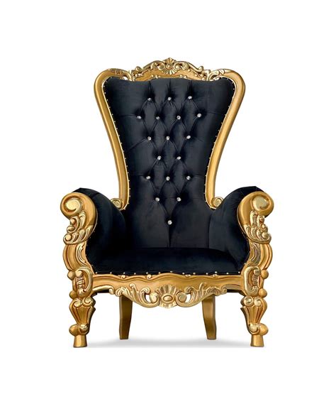 70" OG Throne • Gold/Black • Chiseled Perfections® | King throne chair, Throne chair, Elegant ...