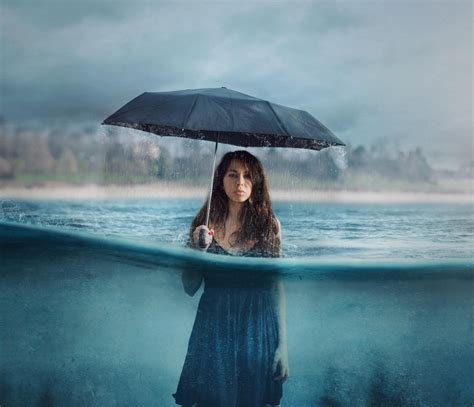 Photography Manipulation Umbrella Girl Women Rain, HD Photography, 4k Wallpapers, Images ...