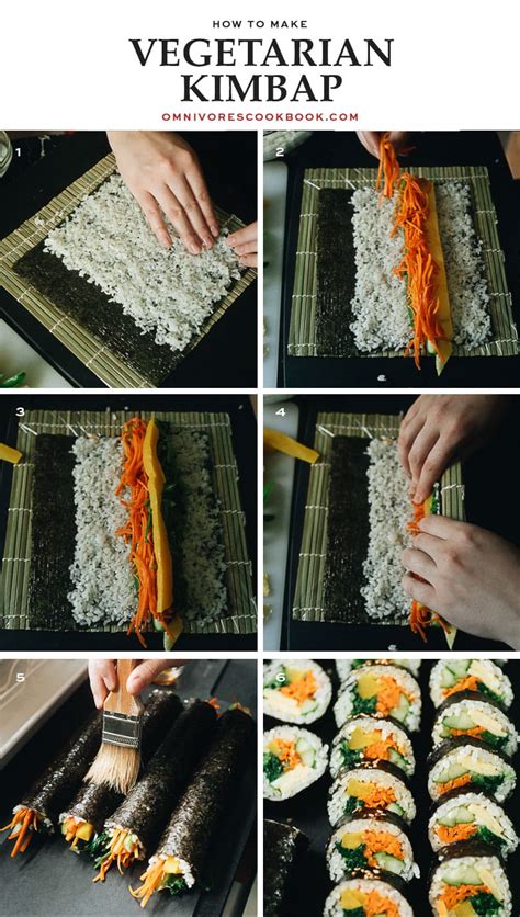 Vegetarian Kimbap - Omnivore's Cookbook