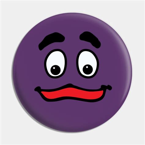 Grimace Face - Grimace - Pin | TeePublic