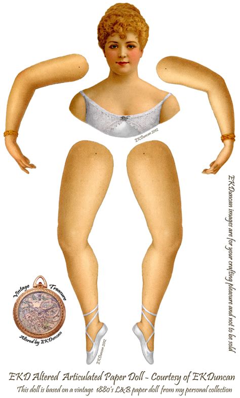 EKDuncan - My Fanciful Muse: Lillian Russell paper doll - Gets a New Look