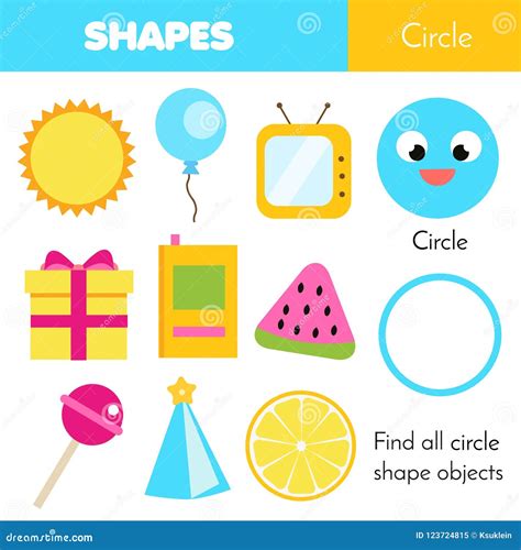 Learning Geometric Shapes For Kids. Ellipse, Oval. Handwriting Practice Figures And Forms ...