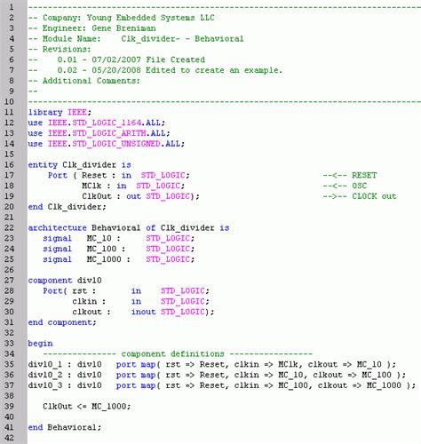 VHDL tutorial - Creating a hierarchical design - Gene Breniman