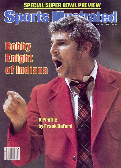 Indiana University Coach Bobby Knight Sports Illustrated Cover ...