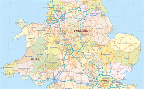 Road Map South East England